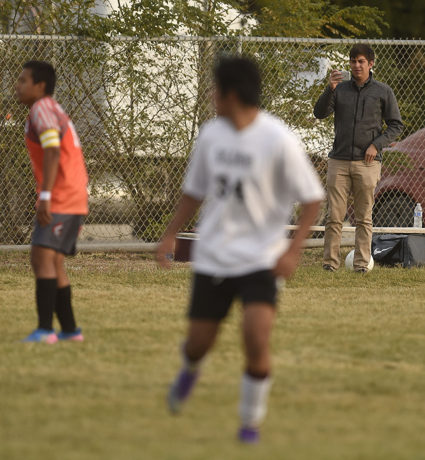 Reporter on the field